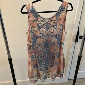 New with tags Free People In Bloom mini dress, Size Large NWT